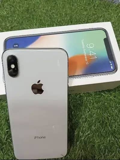 Iphone x 256 gb ok box wala h official pta approved