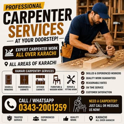 Carpenter Services in Karachi |All Areas