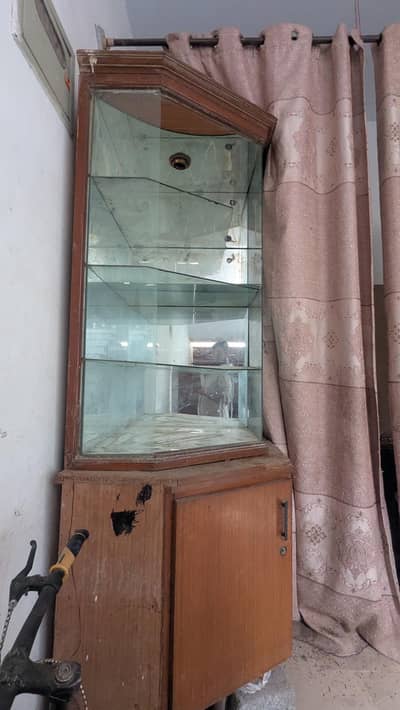 glass divider cabinet