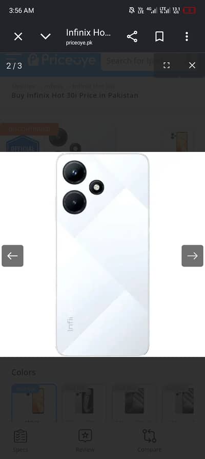 Infinix hot 30i 4+4.128