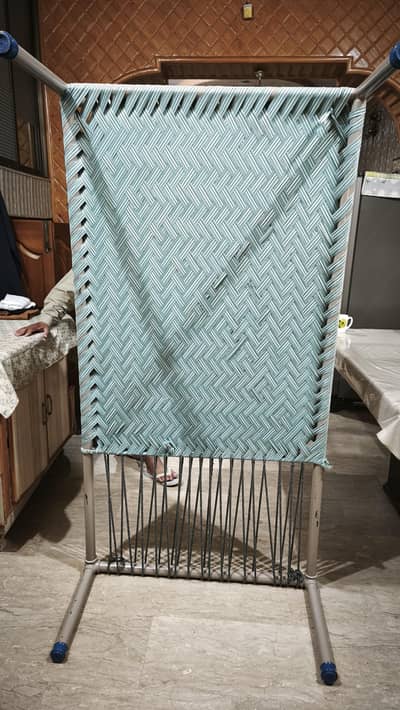 Iron charpai for sale newly painted and woven