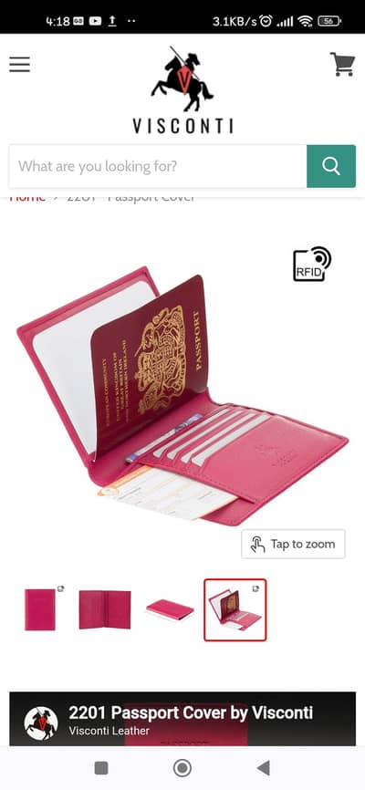 Original VISCONTI Passport Cover