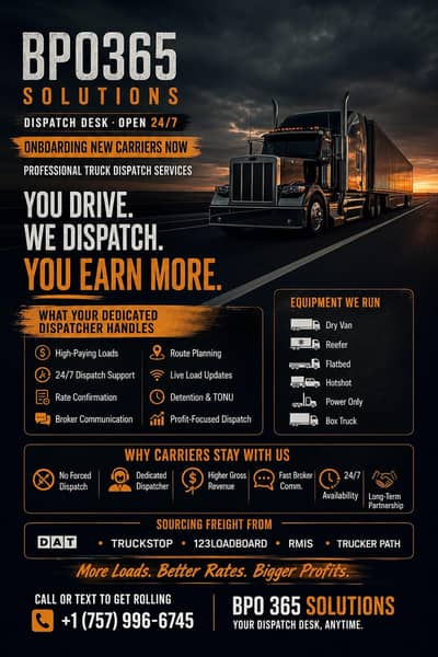Truck dispatch sales