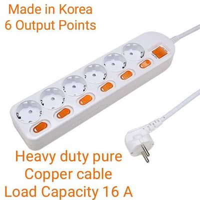 Imported Korean Power Extension Lead