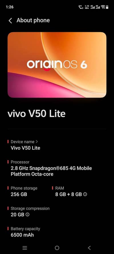 Vivo V50 Lite