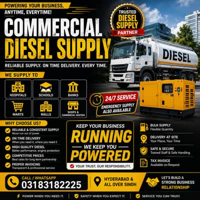 Commercial Diesel Supply | Bulk & Regular Delivery | Hyderabad