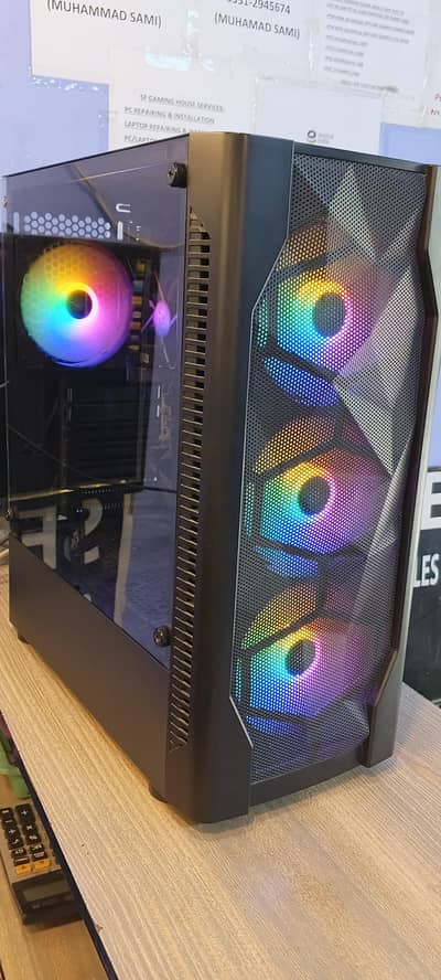 Core i5 6th gen Rx 580 8GB DkD4 with 4 rgb fans Gaming Pc
