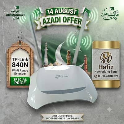 tp link 840n/ 842n wifi router All internet spotted/tenda ptcl fiber