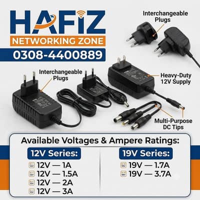 12V 1A 1.5 2A 3A Power  Adapter (universal pin) Contact O3O8-44OO88-9