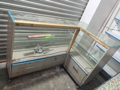 2 Glass counter for sale