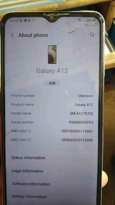 Samsung Mobile A12