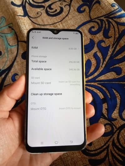 Vivo y 17 original mobile ram 8 256 ha batri time bohat ach h