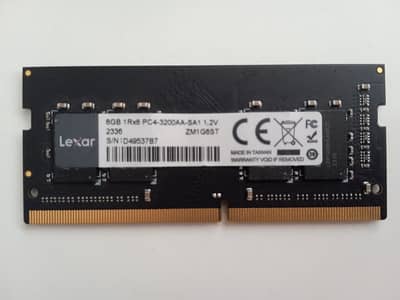 8 GB DDR4 PC4-3200AA Laptop RAM - Lexar Taiwan
