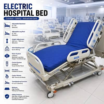 Electric Hospital Bed for Sale / ICU Bed for sale / Hospital Bed
