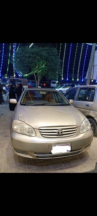 Rs. 4000 Corolla 2003 pristine condition available for 10H rent