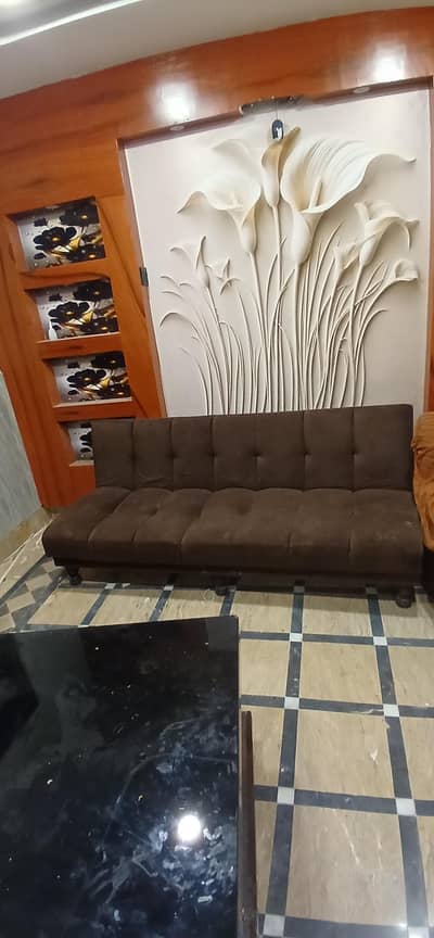 3 seater long sofa cum bed