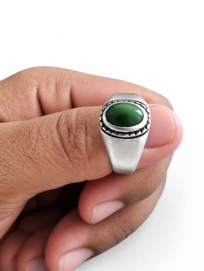 Italian important 925 chandie ring iranie husanie feroza