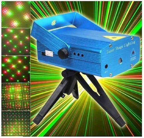 LED Laser Projector With Music Rhythm Decoration Disco Light Decorations Disco Light DJ Disco Party Birthday Light Clubs Led Dancing With Tripod
