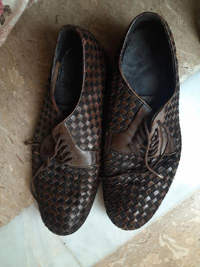 Original Zara Men’s Woven Formal Shoes  size 43 RUR