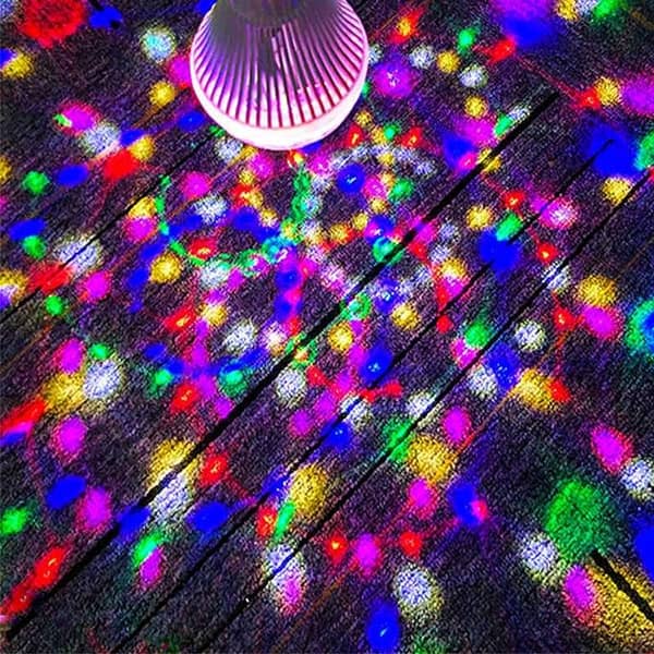 LED Disco Bulb Auto Rotating and Sound Control Magic Crystal Ball led Stage Light for DJ Party