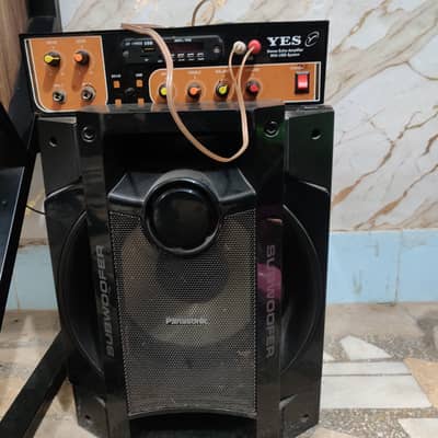Sound System with 2 speakers and Panasonic Original Woofer