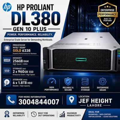 HP ProLiant DL380 Gen10 Plus – Enterprise Performance Server