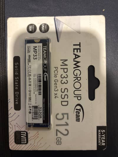 Hard drive NVME 512GB brand new with warranty