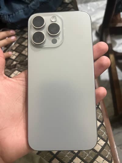 iPhone 15 Pro Max 256GB JV Non PTA Natural Titanium 89% Battery