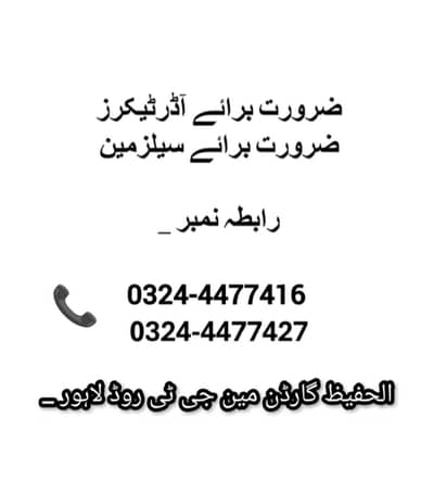 Salesmen Required