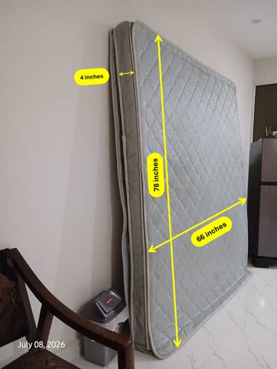 Ortho Olympic Queen Mattress (78"x66"x4") Used