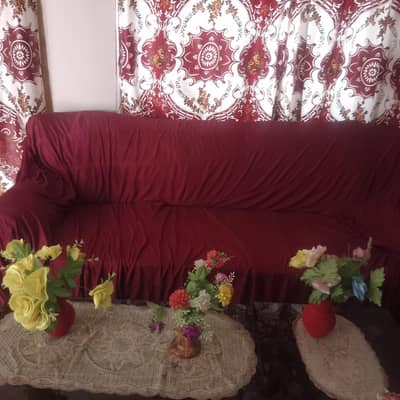 L shapes sofa set with covers