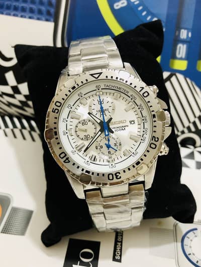 SEIKO-NEW & ORIGINAL WATCH-CHRONOGRAPH MODEL-CITIZEN CASIO OMAX ARMANI