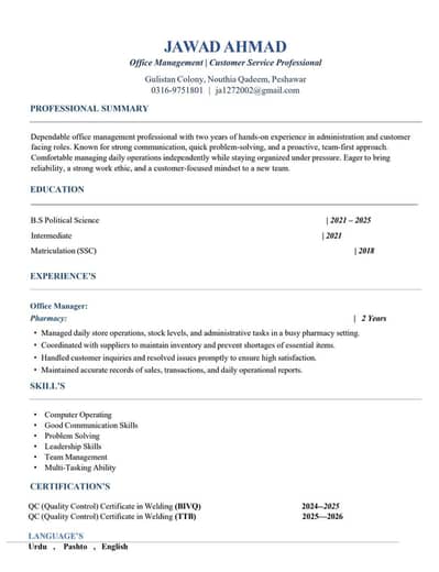Looking for HR,Management or Supervisory Job