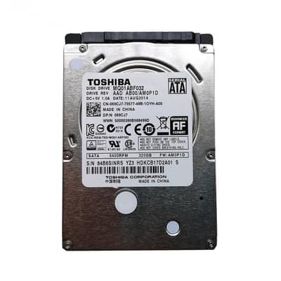 320 GB  HDD for Laptops TOSHIBA | 100% Health and Performance