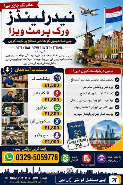Electrician  | Packing staff |  Driver|  Security Guard|  Supervisor