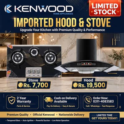 IMPORTED KITCHEN GAS STOVE HOOB LPG NG CHULHA / AIR HOOD / 03114083583