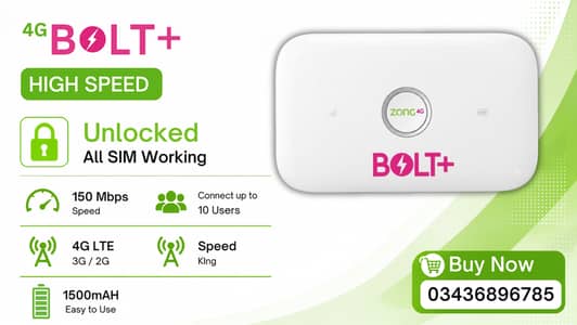 4G Zong Unlocked Device