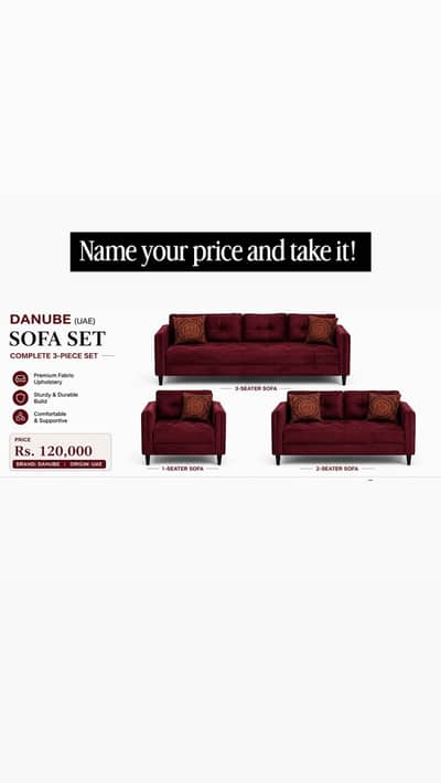 UAE imported 10/10 sofa set
