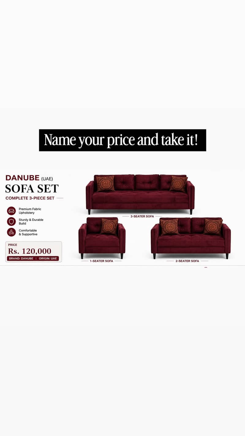 UAE imported 10/10 sofa set 0