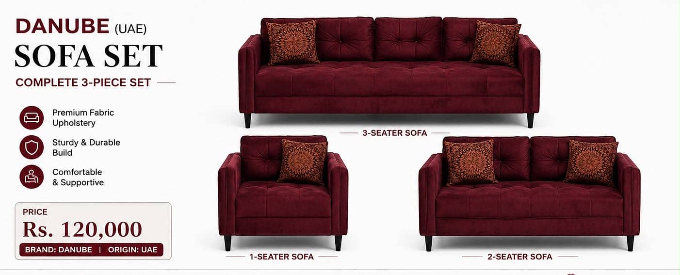 UAE imported 10/10 sofa set 1