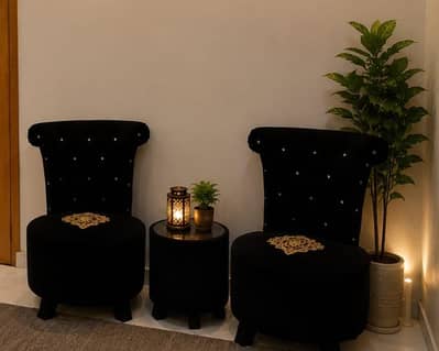 velvet coffee chairs set / lahore