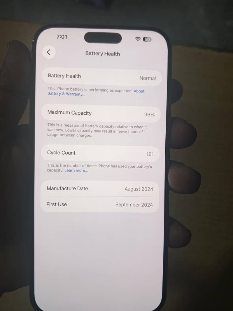 Apple iPhone 16 Pro Max panel changed 6