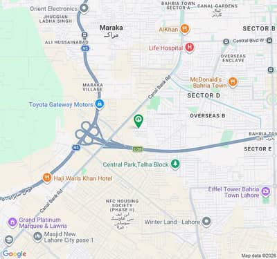 1 Kanal Plot EE Multan Road Block OPEN FORM Bahria Town Lahore