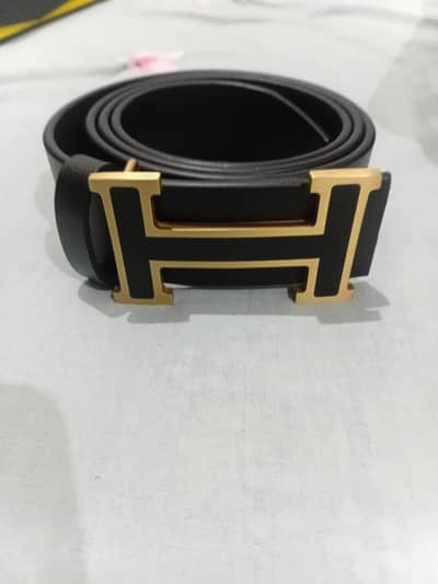 Hermes Golden H leather good quality belt