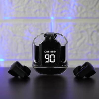 Black noise cancelling Earbuds Air 34 with fast charge