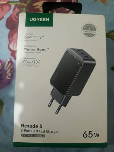 UGREEN Nexode S 65W GaN Fast Charger | 3 Port | Used