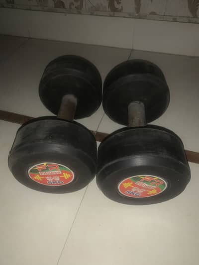 One pair of 5kg dumbbells
