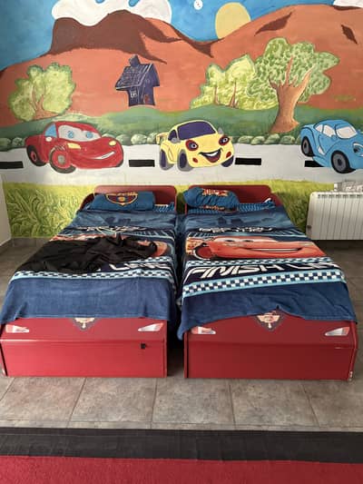 Lightning McQueen Themed Bed Set