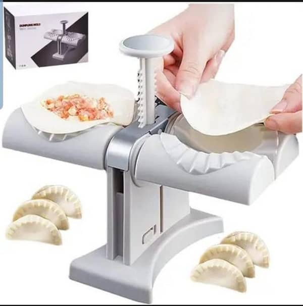 Dumpling Maker Machine household Double Head Automatic Dumpling Maker Mould Automatic Dumplings Maker Lazy Dumplings Maker,Make One Bite Dumpling Quickly for Home, Kitchen Gadgets
