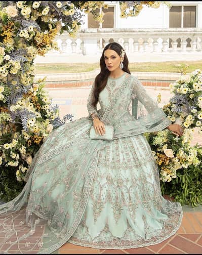 Wedding Dress Naqshi maxi